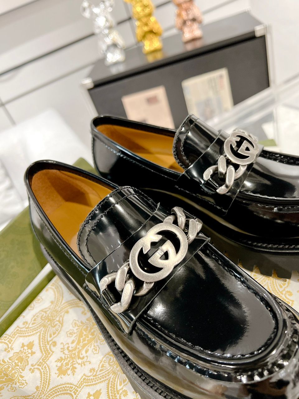 Mocassim Gucci Interlocking GG Black