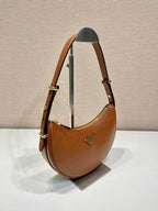 Prada Arqué Leather Brandy