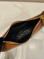 Prada Arqué Leather Brandy