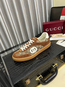 Gucci G75 Interlocking G - Brown Suede