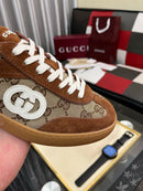 Gucci G75 Interlocking G - Brown Suede