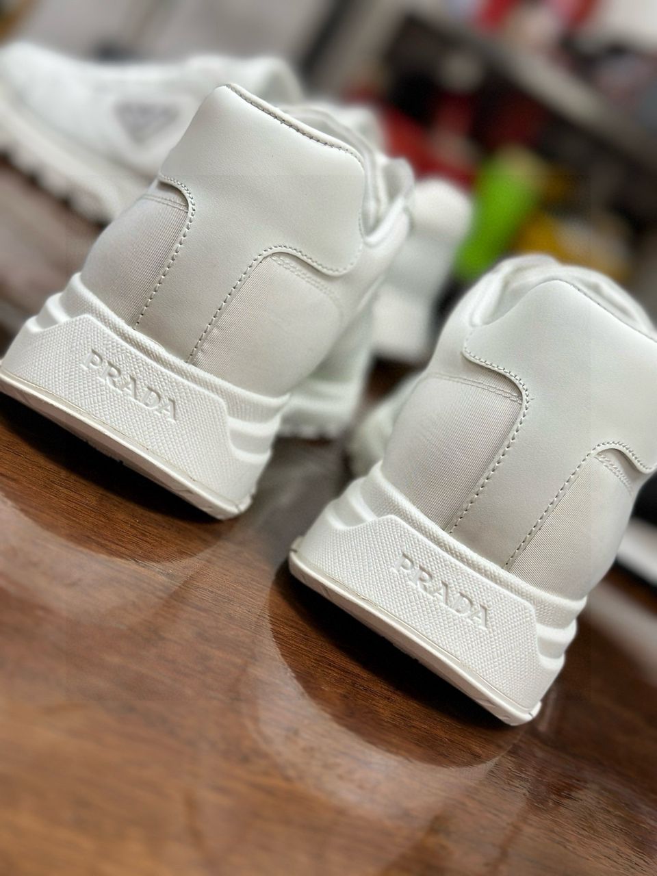 Prada Prax 01 Leather White.