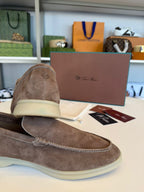 Loro Piana Summer Walk Suede Taupe