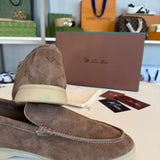 Loro Piana Summer Walk Suede Taupe