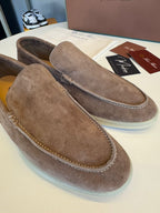 Loro Piana Summer Walk Suede Taupe