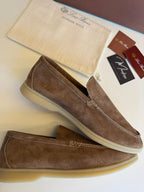 Loro Piana Summer Walk Suede Taupe