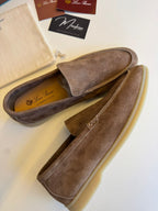 Loro Piana Summer Walk Suede Taupe