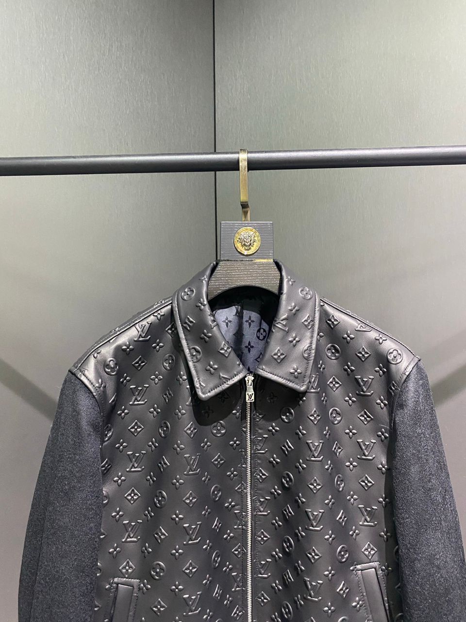 Jaqueta De Couro Louis Vuitton