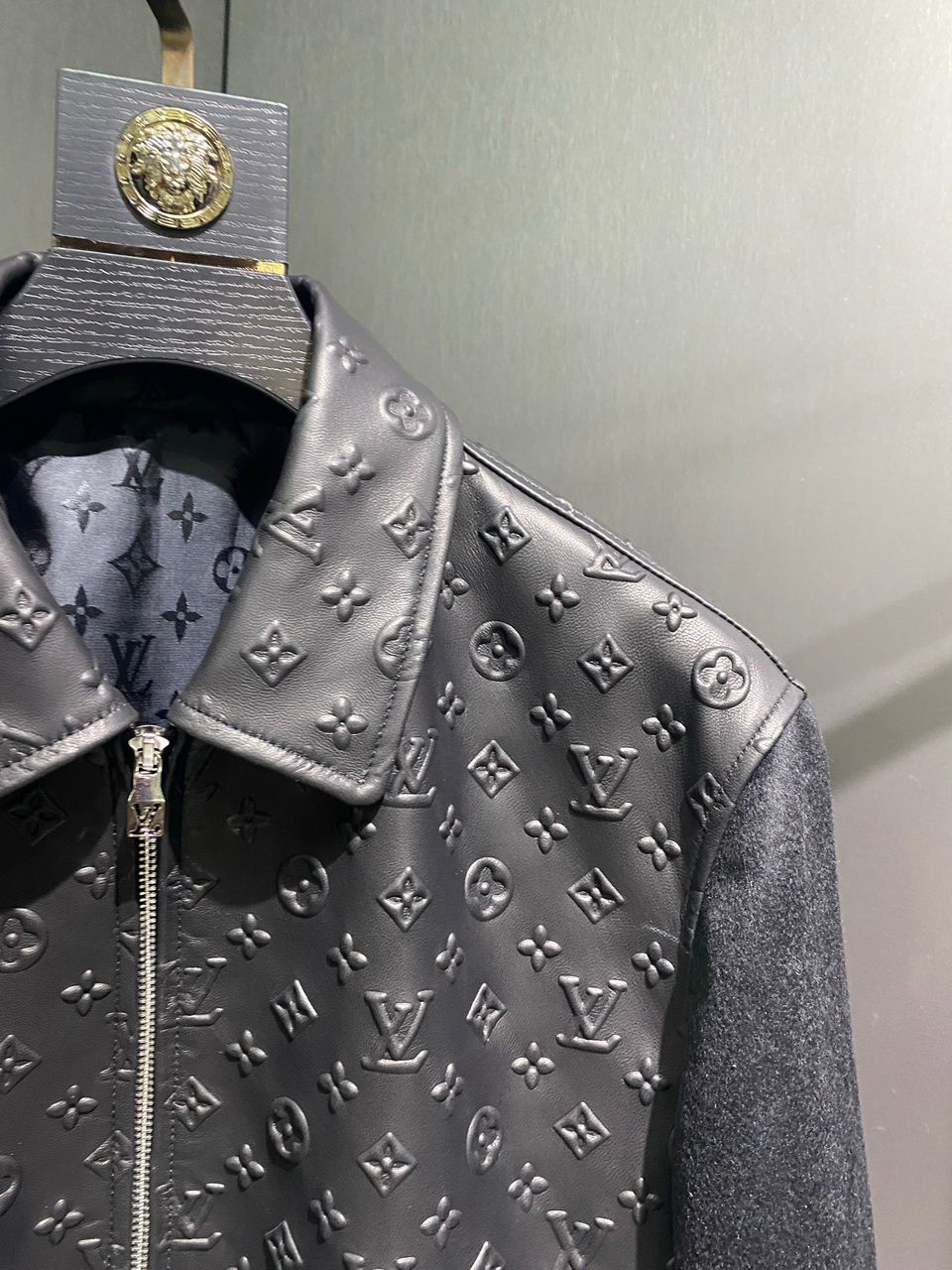 Jaqueta De Couro Louis Vuitton