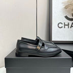 CC Turn-lock diamond-quilted loafers