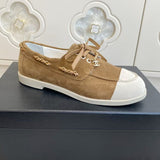 Mocassim Suede Gold Chain