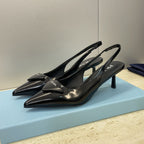 Prada Patent Leather Slingback Pumps