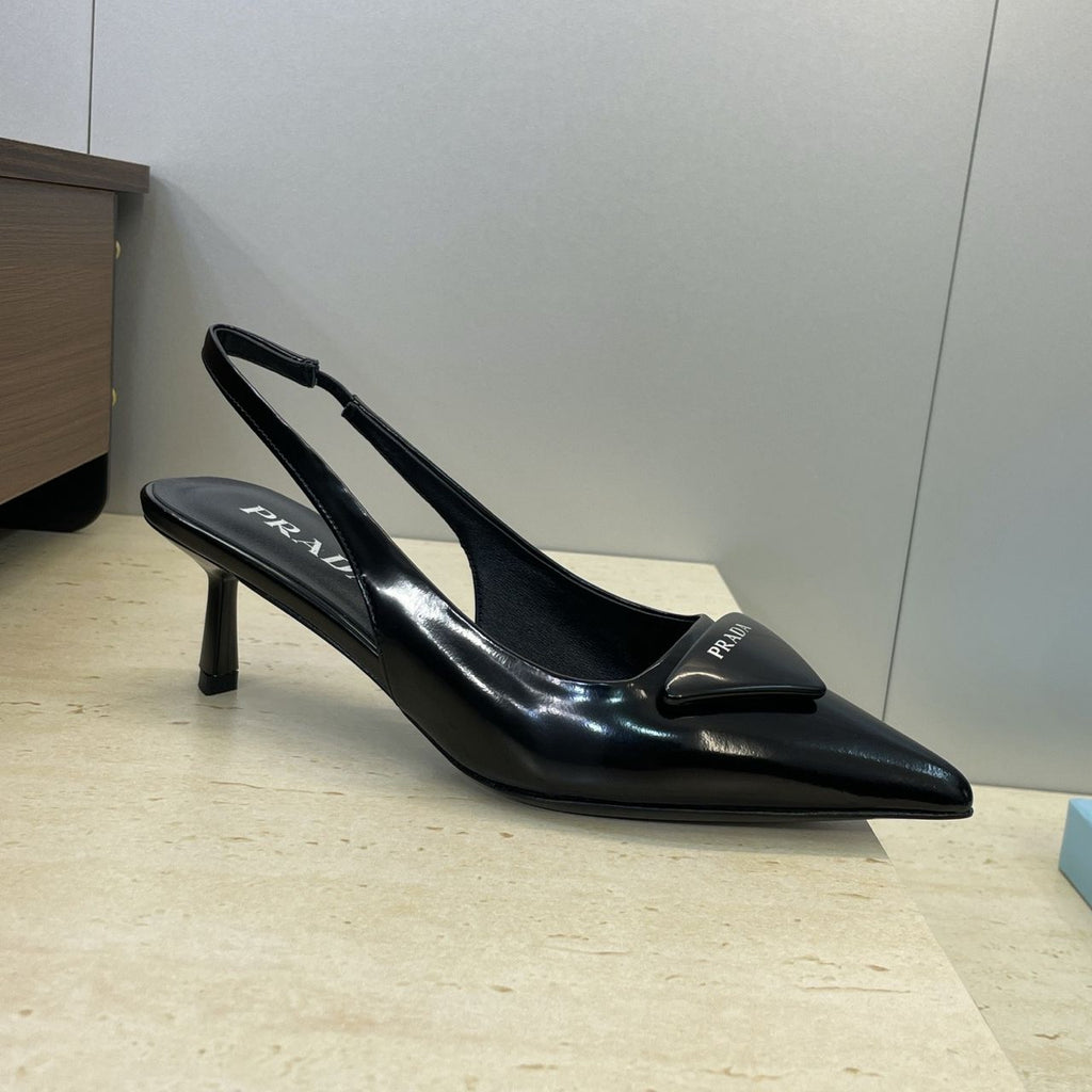 Prada Patent Leather Slingback Pumps