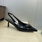 Prada Patent Leather Slingback Pumps