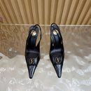 Scarpin Slingback Babylone Breteuil Black Saint Laurent