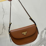 Prada Arqué Leather Shoulder Bag