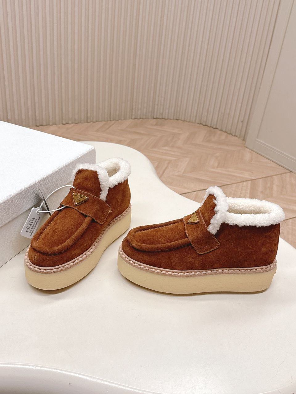 Prada Suede Loafers