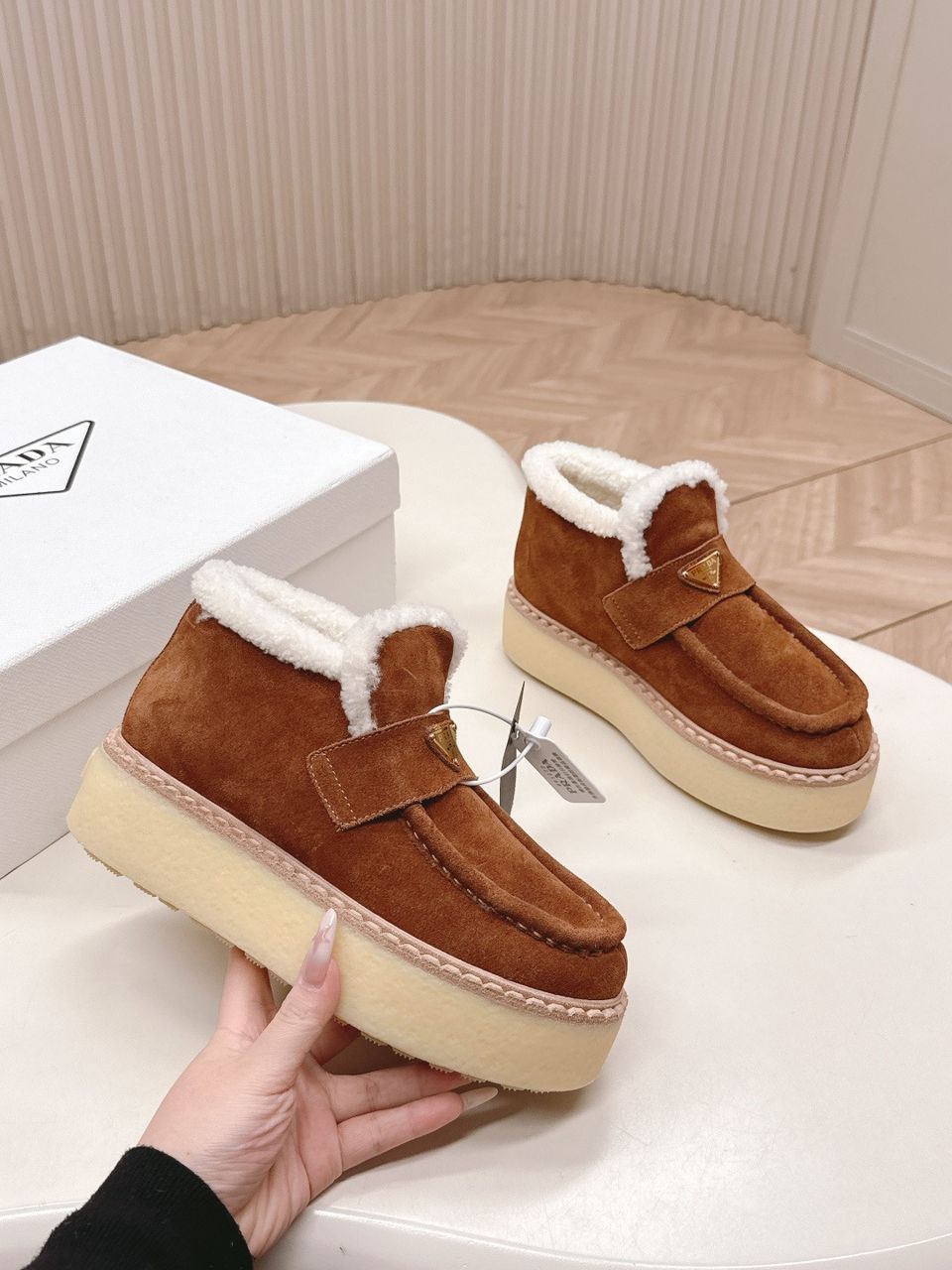 Prada Suede Loafers