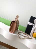 Chanel Top Handle Wallet on Chain Pink