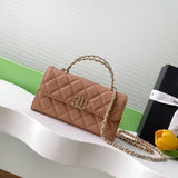 Chanel Top Handle Wallet on Chain Pink