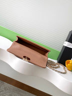 Chanel Top Handle Wallet on Chain Pink