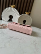 Chanel Top Handle Wallet on Chain Pink