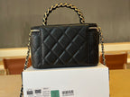 Chanel Top Handle Vanity Case black