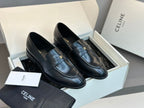 Celine Margaret Loafer with Triomphe Chain in Polished Bull