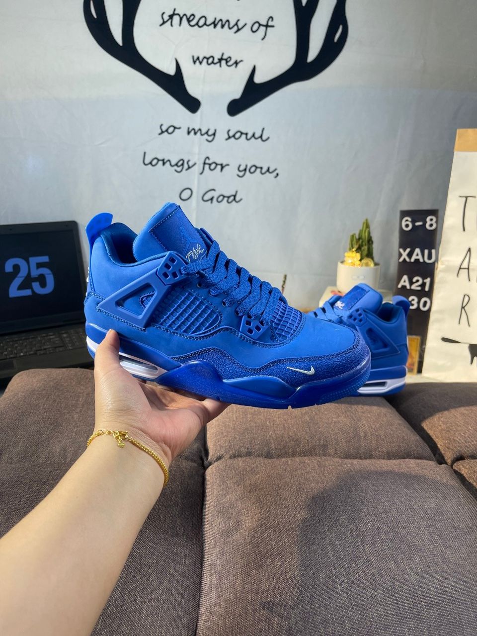 Air Jordan 4 Nigel Sylvester "Royal" ( Pronta entrega )