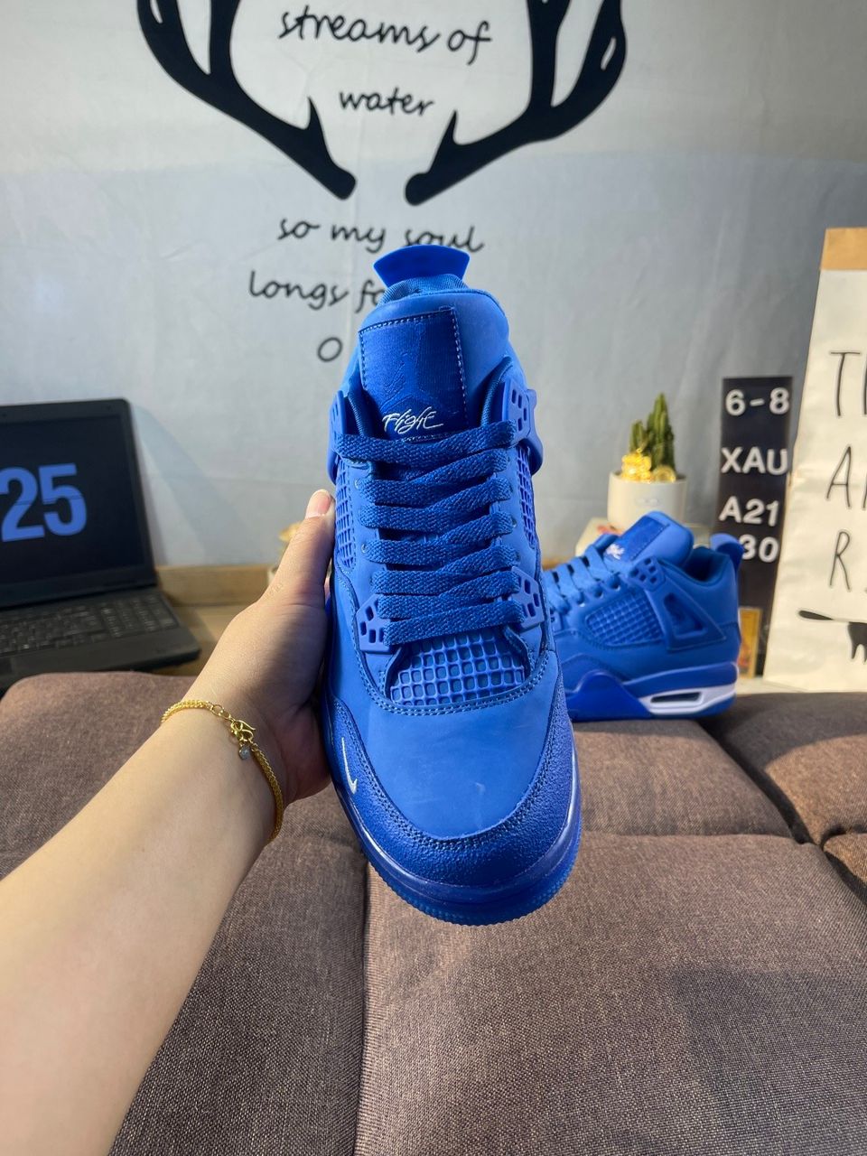 Air Jordan 4 Nigel Sylvester "Royal" ( Pronta entrega )