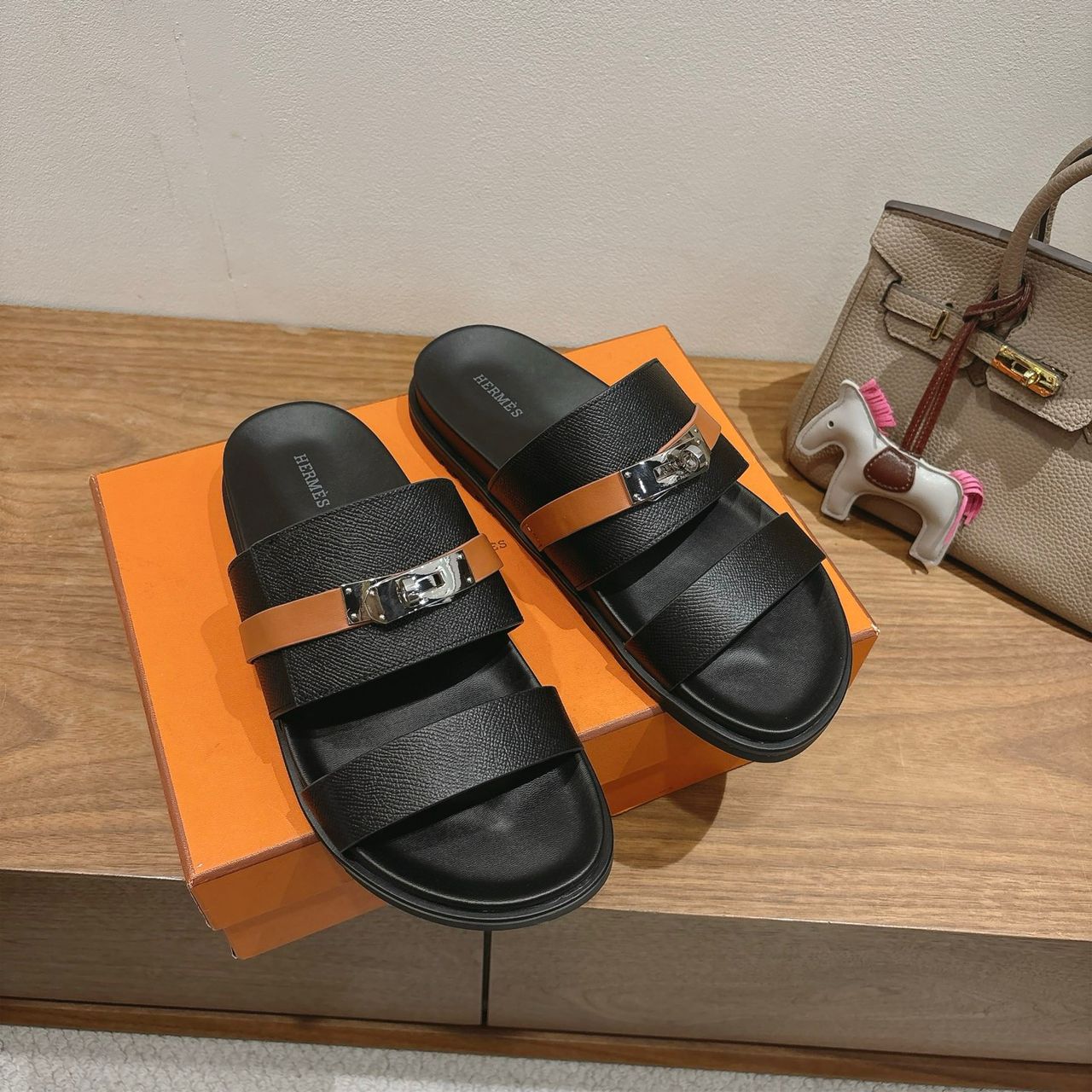 Hermes Milano Black and Brown