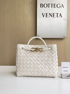 Bottega Veneta Andiamo Bag Medium White