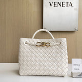 Bottega Veneta Andiamo Bag Medium White