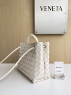 Bottega Veneta Andiamo Bag Medium White