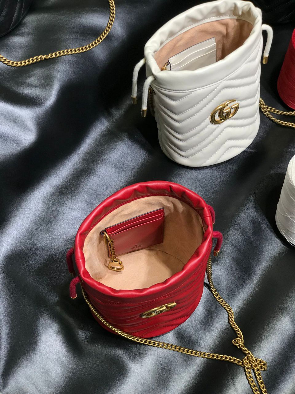 Gucci GG Marmont Mini Bucket Red Bag