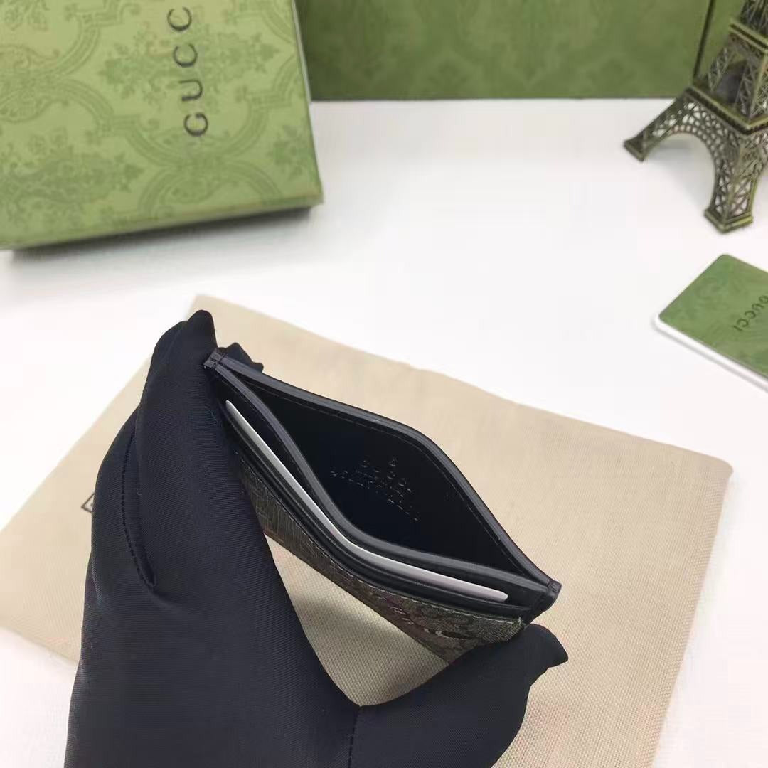 Porta Cartões Gucci Kingsnake Print GG Supreme