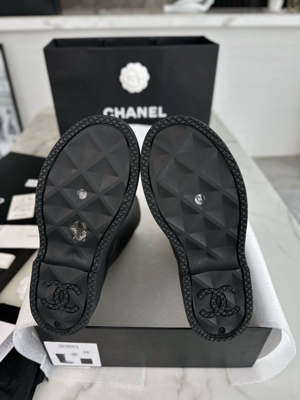 Chanel Wellington CC Black