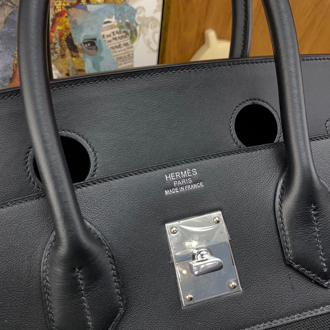Hermès Haut à Courroies Black