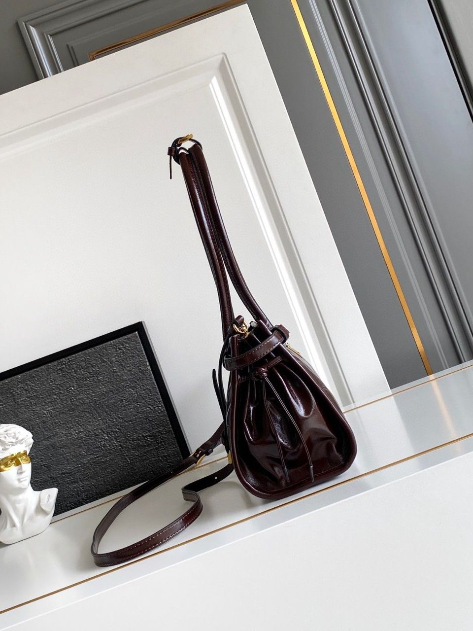Bolsa Prada Richard Bordô
