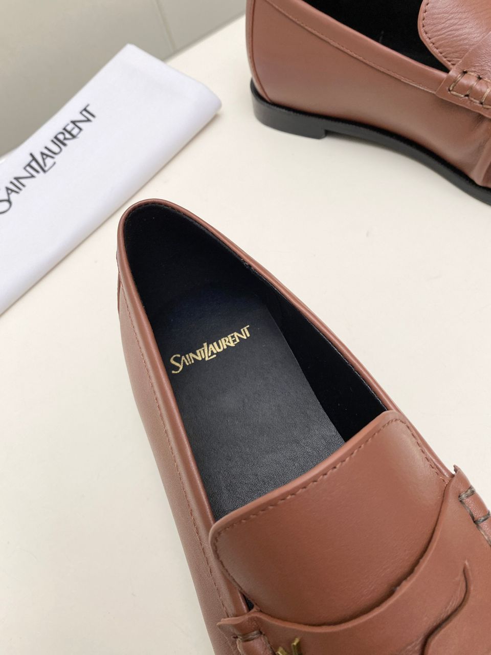 YSL Mocassim Le Loafer Brown