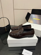 YSL Mocassim Le Loafer Brown Matte