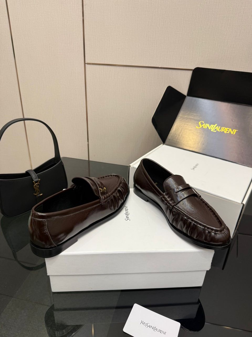 YSL Mocassim Le Loafer Brown Matte