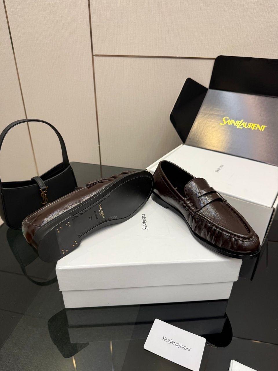 YSL Mocassim Le Loafer Brown Matte