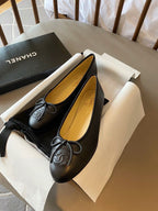 Chanel Lambskin 10mm Ballet Flats Black