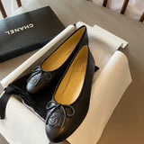 Chanel Lambskin 10mm Ballet Flats Black