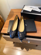 Chanel Lambskin 10mm Ballet Flats Black
