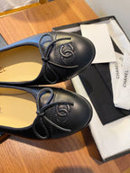 Chanel Lambskin 10mm Ballet Flats Black