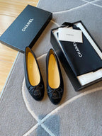 Chanel Lambskin 10mm Ballet Flats Black