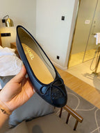 Chanel Lambskin 10mm Ballet Flats Black