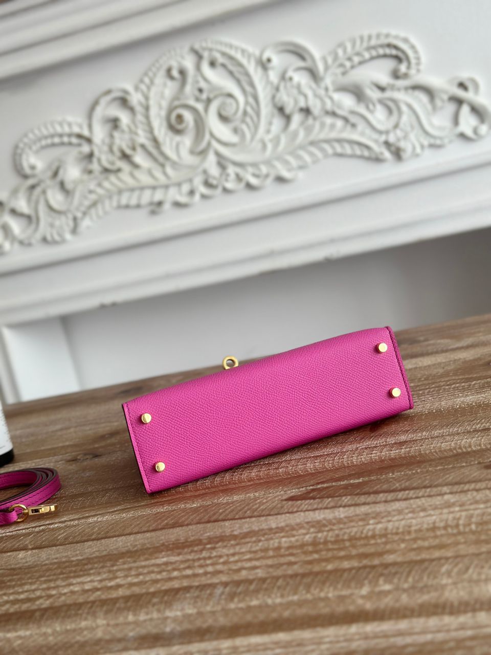 Bolsa Hermes Kelly Style Leather Pink